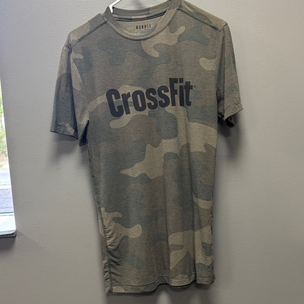 NOBULL Men's Green Camo CrossFit Tee